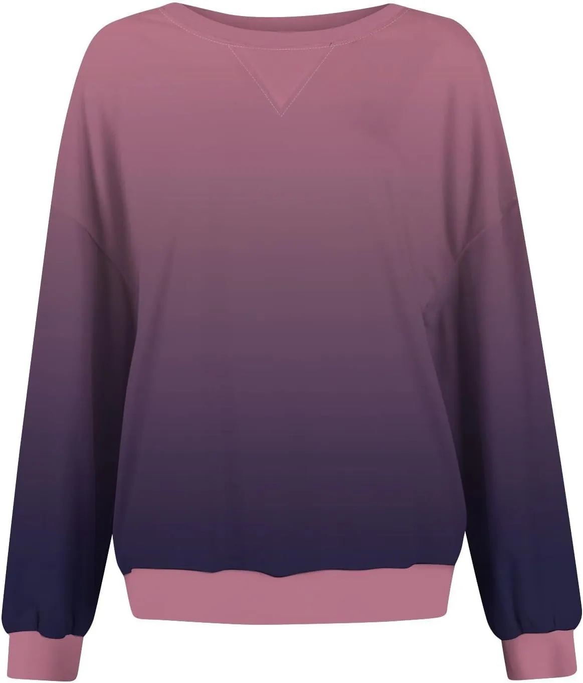 2024 Womens Oversized Graphic Crewneck Sweatshirt Long Sleeve Color Block Pullover Tops Casual Loose Shirt Fashion