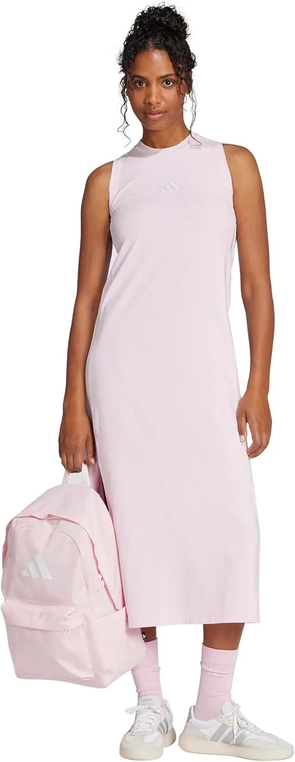 adidas Women's Essentials 3-Stripes Long Racerback Dress