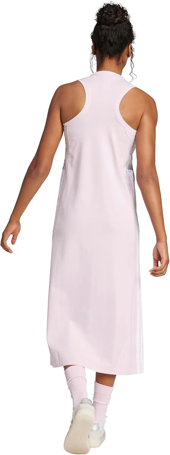 adidas Women's Essentials 3-Stripes Long Racerback Dress