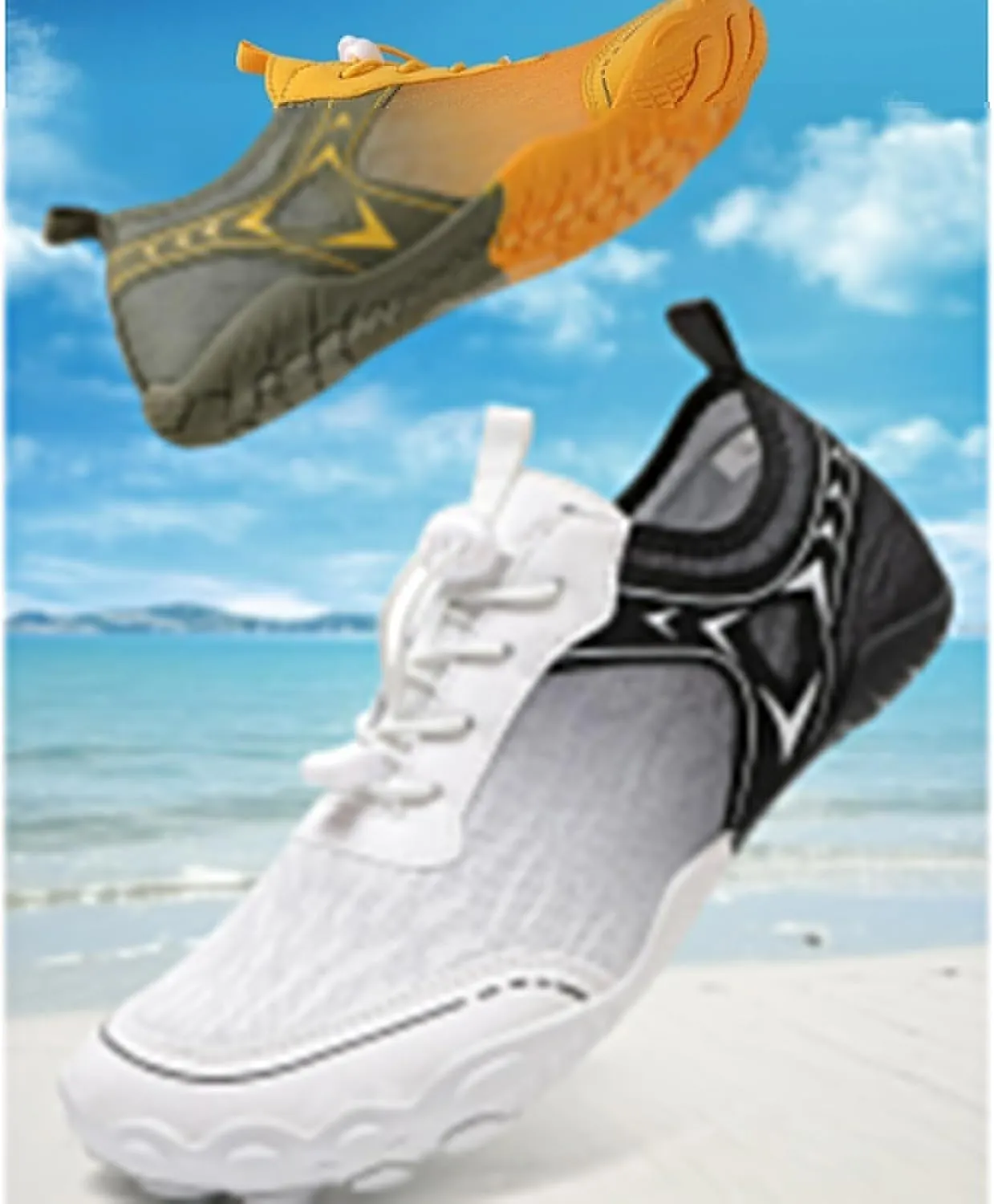 Athletic Hiking Water Shoes for Women Men,Breathable Non-Slip Sports Footwear Outdoor Beach Walking Surfing Running Shoes,Wide Toe Box Neuropathy Footwear Lightweight Swimming Fitness Barefoot Wear