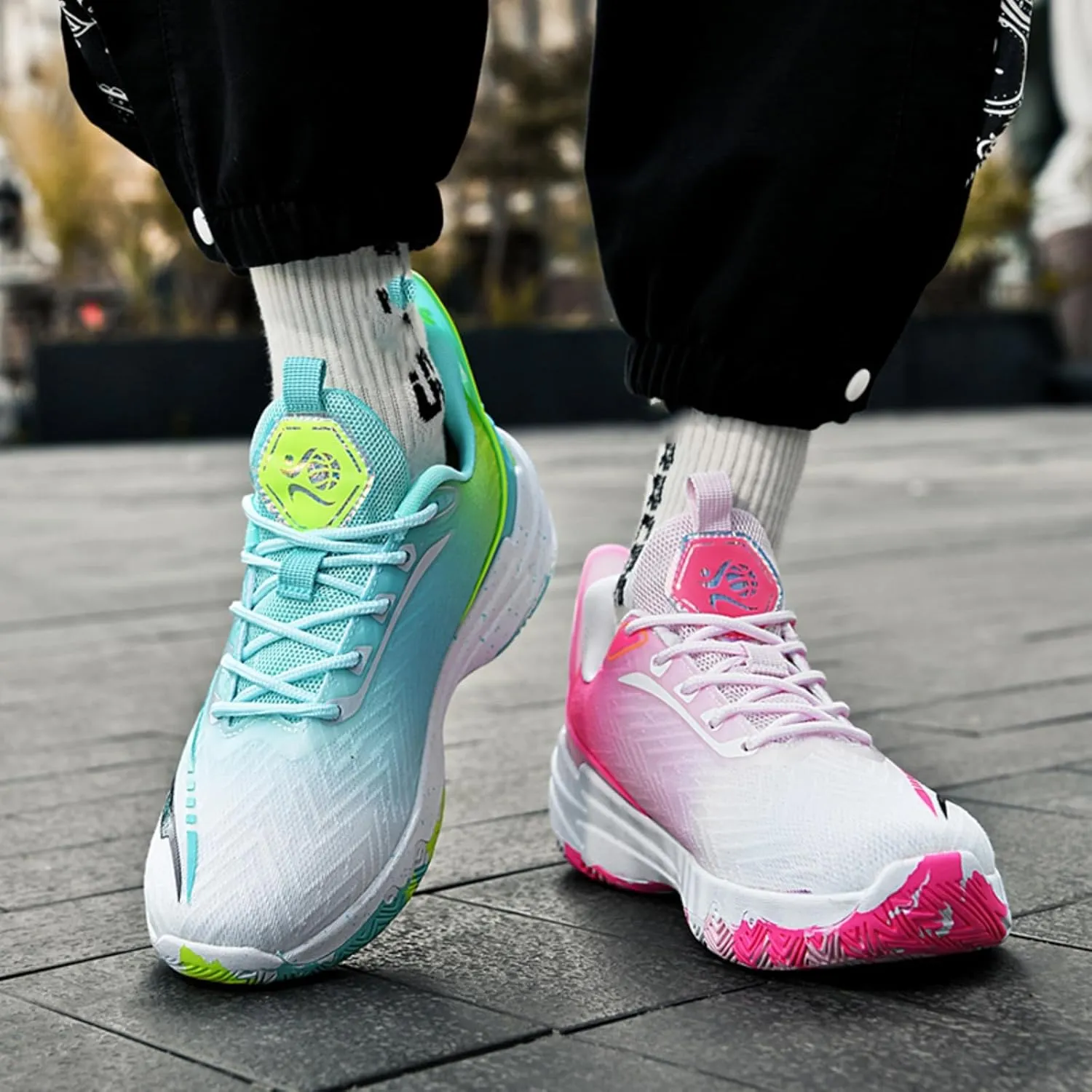 Boys and Girls Basketball and Running Shoes, Breathable Indoor & Outdoor Athletic Fashion Sneakers, Comfortable Footwear