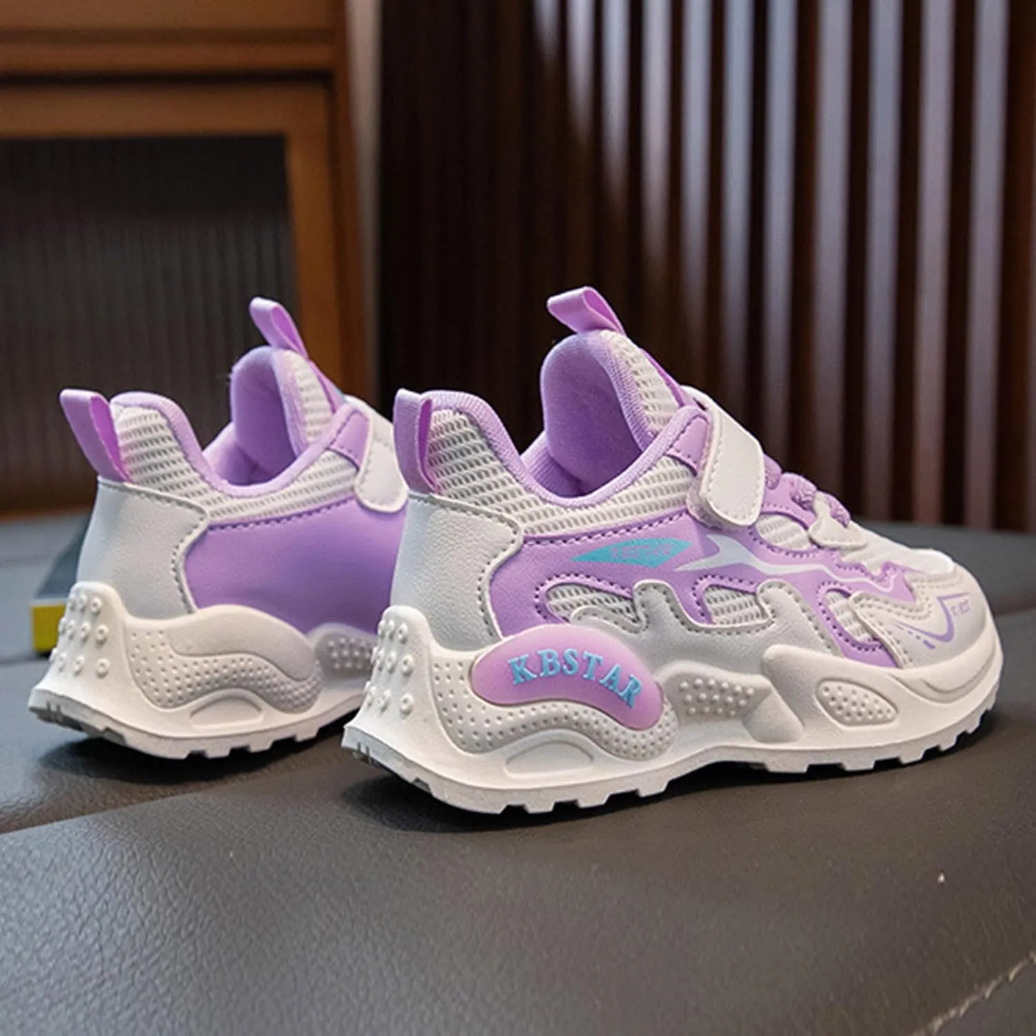 Boys Girls Kids Knitted Mesh Sneakers Breathable Lightweight Running Sports Shoes Fashion Athletic Casual Shoes