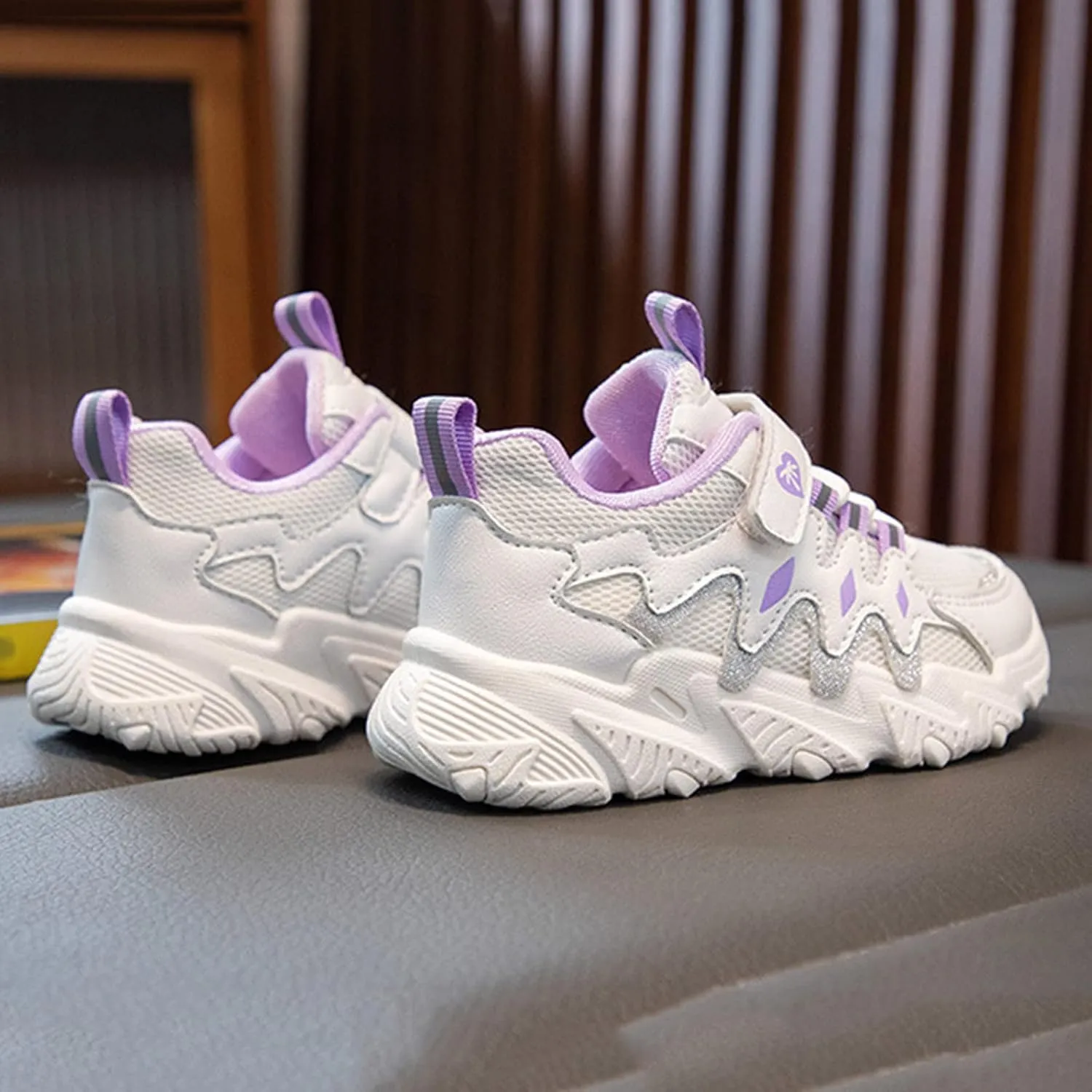 Boys Girls Lightweight Sneakers Kids Mesh Breathable Tennis Sports Shoes Non Slip Lace-up for Running/Walking
