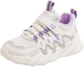 Boys Girls Lightweight Sneakers Kids Mesh Breathable Tennis Sports Shoes Non Slip Lace-up for Running/Walking
