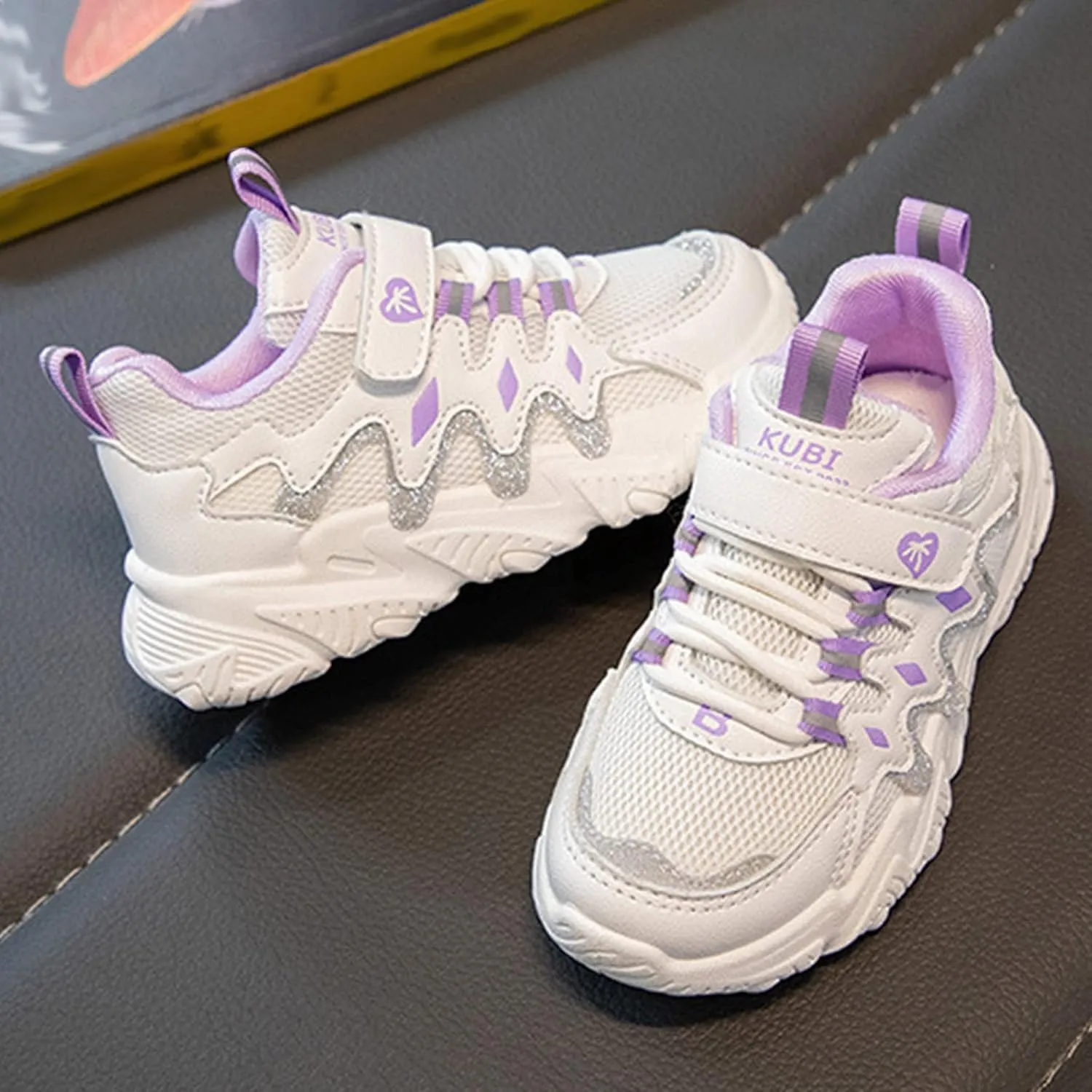 Boys Girls Lightweight Sneakers Kids Mesh Breathable Tennis Sports Shoes Non Slip Lace-up for Running/Walking