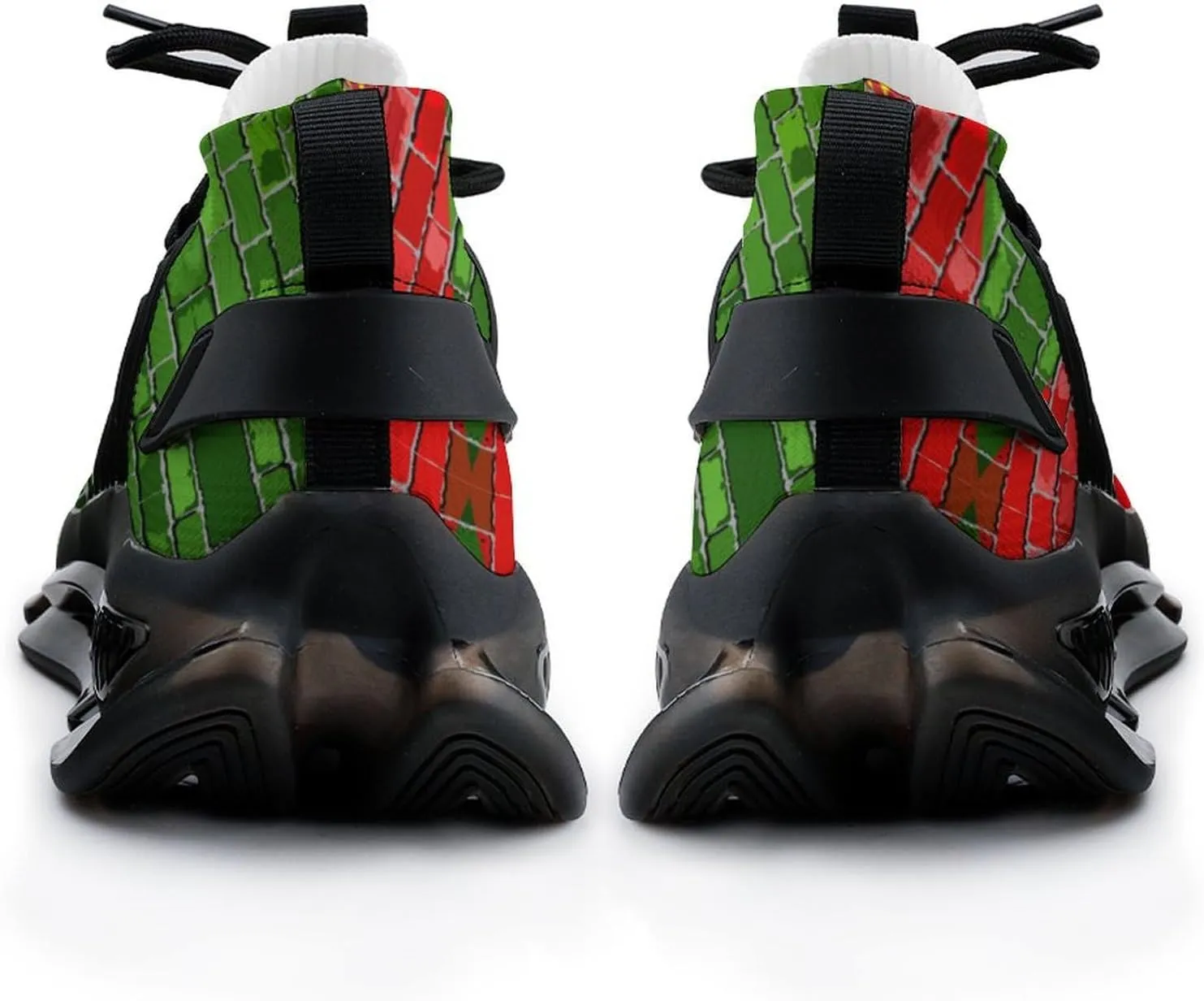 Brick Wall Eritrea Flag Men's Running Shoes Lightweight Walking Shoe Breathable Sneaker