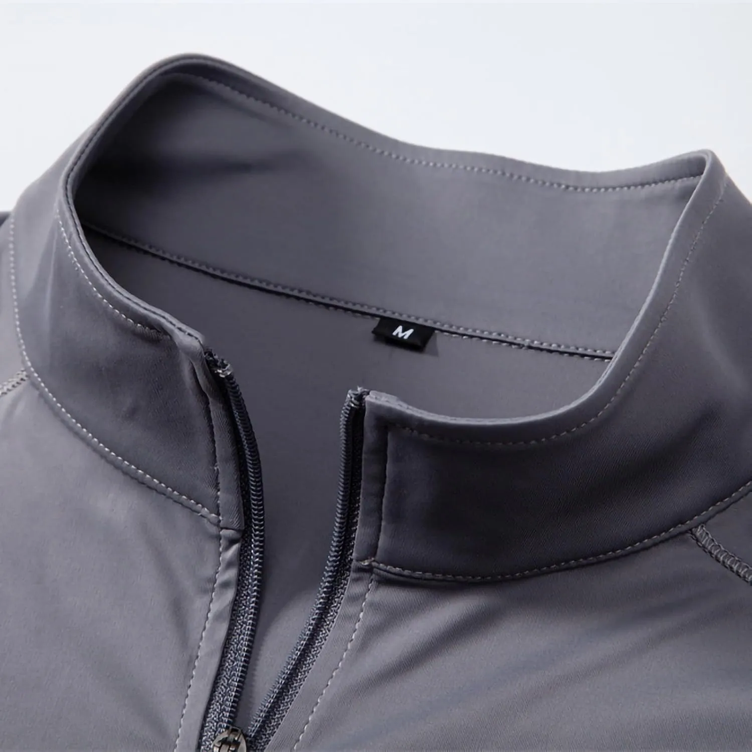 Cambkatl Men's Half Zip Sun Protection Shirts, Stand Collar Pullover Long Sleeve Outdoor Summer Sunscreen Fishing Shirt