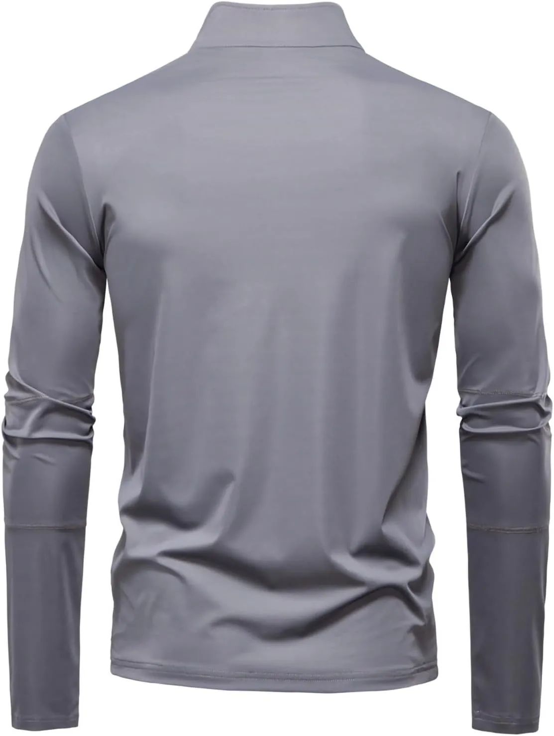 Cambkatl Men's Half Zip Sun Protection Shirts, Stand Collar Pullover Long Sleeve Outdoor Summer Sunscreen Fishing Shirt