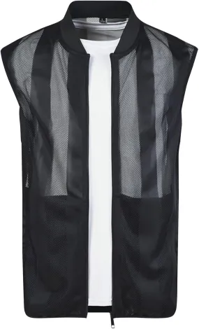 Cambkatl Men's Summer Mesh See Through Zip Vest Casual Lightweight Breathable Fishing Cycling Travel Sleeveless Jackets