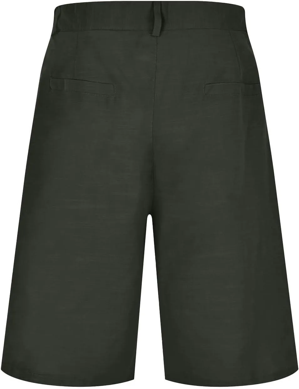 Casual Cotton Linen Shorts for Men Straight Wide Leg Lightweight Lounge Shorts Stretchy Soft Loose-Fit Comfy Short