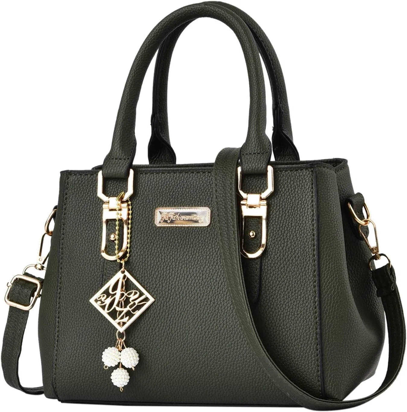 Casual Leather Messenger Bag Large Capacity Handbag Fashion Womens Bags Shoulder Bags (Green, One Size)