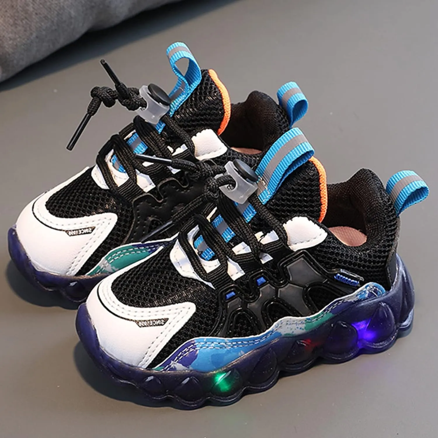 Cathalem Sneakers for Boys Toddler Tennis Shoes Slip On Boys Girls Sneakers Casual Woven Breathable with Soft Sports Shoes