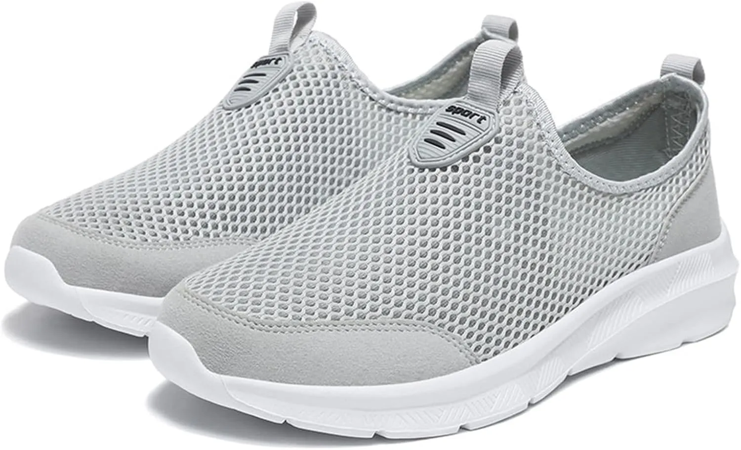 Comfortable Slip On Mens Loafers & Slip-Ons Fashion Summer Men Breathable Mesh Shallow Lace Up Casual Shoes