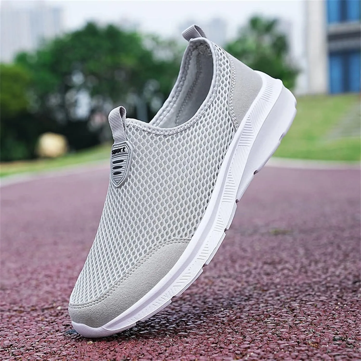 Comfortable Slip On Mens Loafers & Slip-Ons Fashion Summer Men Breathable Mesh Shallow Lace Up Casual Shoes