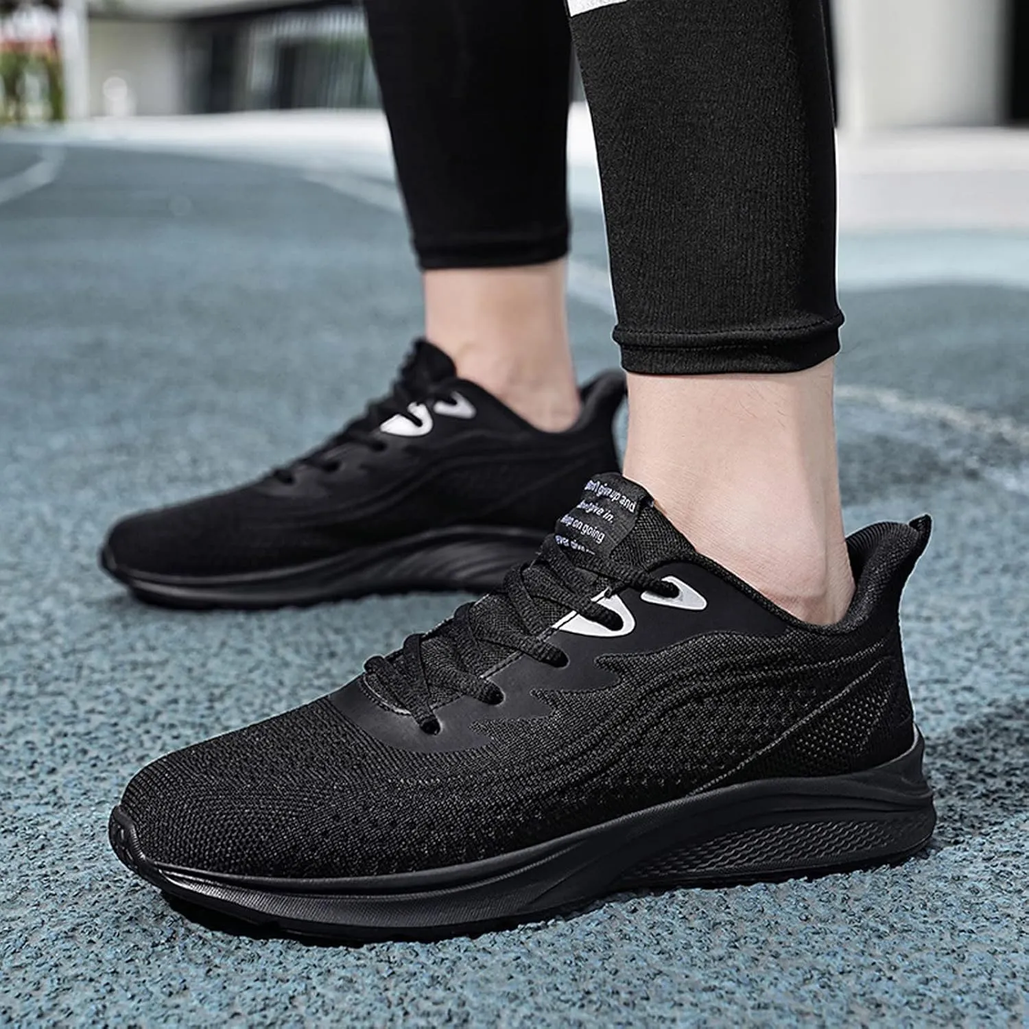 Comfortable Slip On Mens Loafers & Slip-Ons Mens Shoes Mesh Breathable Lace Up Solid Color Casual Fashion Simple