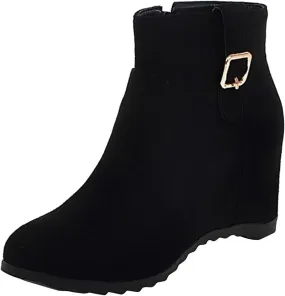 Cowgirl Boots Women Dressy High Heel Short Ankle Booties Peep Toe Platform Boots Slip On Cowgirl Combat Boots 52