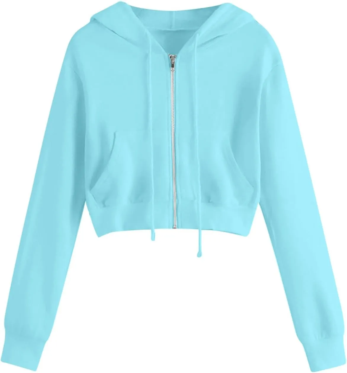Crop Top Hoodie for Women Lightweight Cropped Hoodies Womens Fashion 2024 Fall Sweatshirts Cute Crop Tops