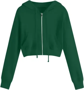 Crop Top Hoodie for Women Lightweight Cropped Hoodies Womens Fashion 2024 Fall Sweatshirts Cute Crop Tops
