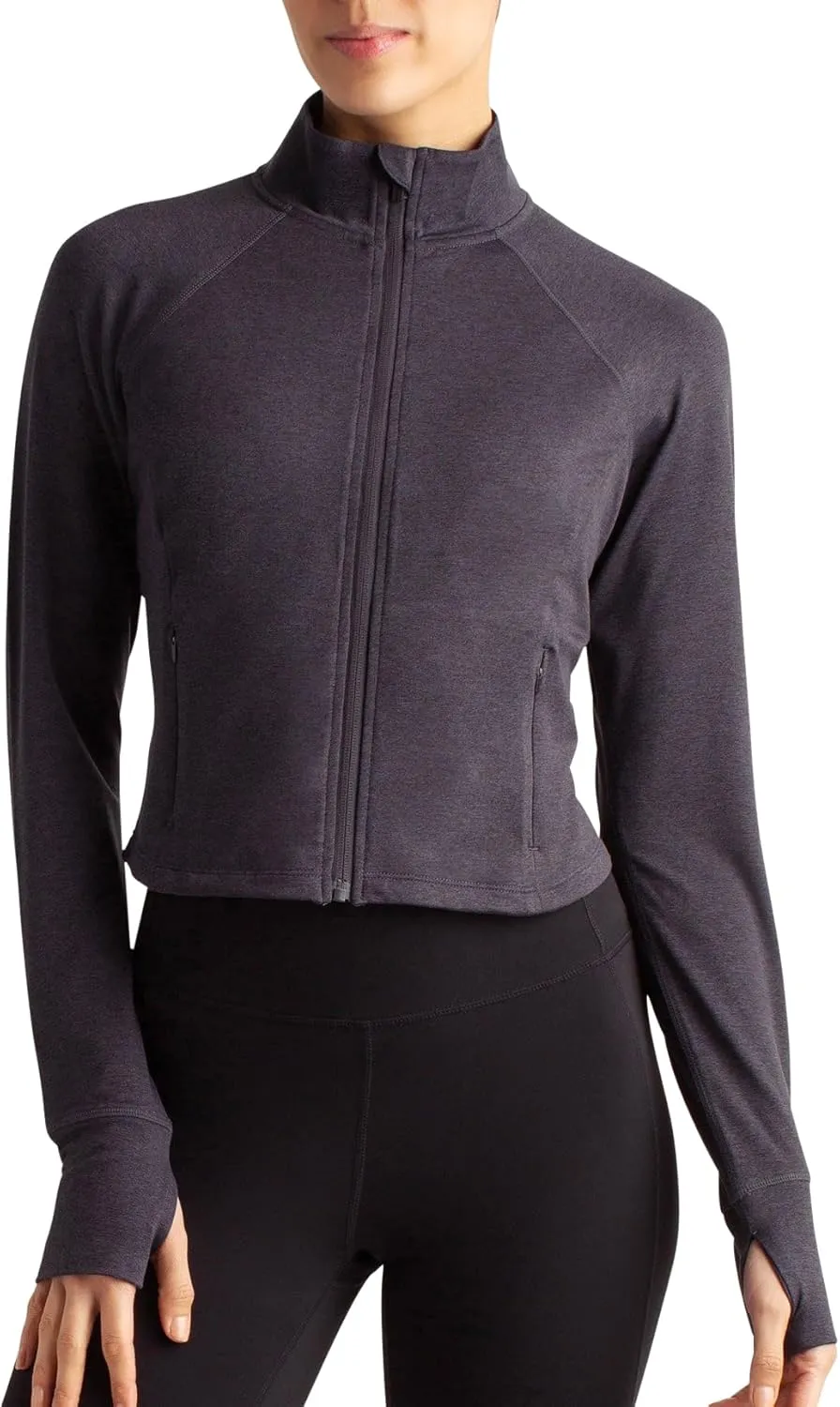 Danskin Cropped Melange Jacket