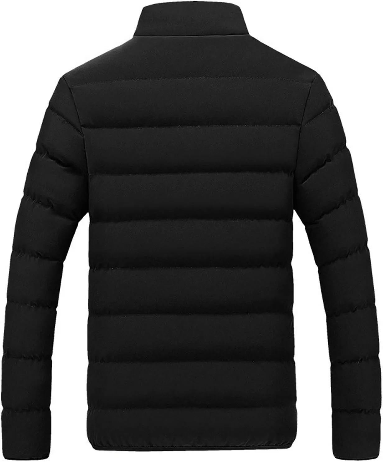Dgoopd Quilted Jackets for Men Lightweight Down Puffer Jacket Packable Winter Warm Zip up Coat Outdoor Warm Padded Jacket