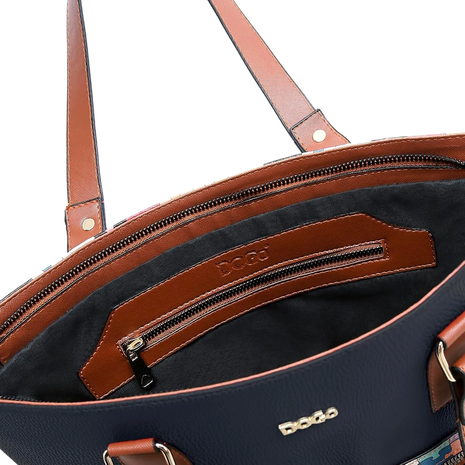 DOGO Multi Pocket Shoulder Bags for Women - Vegan Leather and Unique Design Handmade Womens Bags
