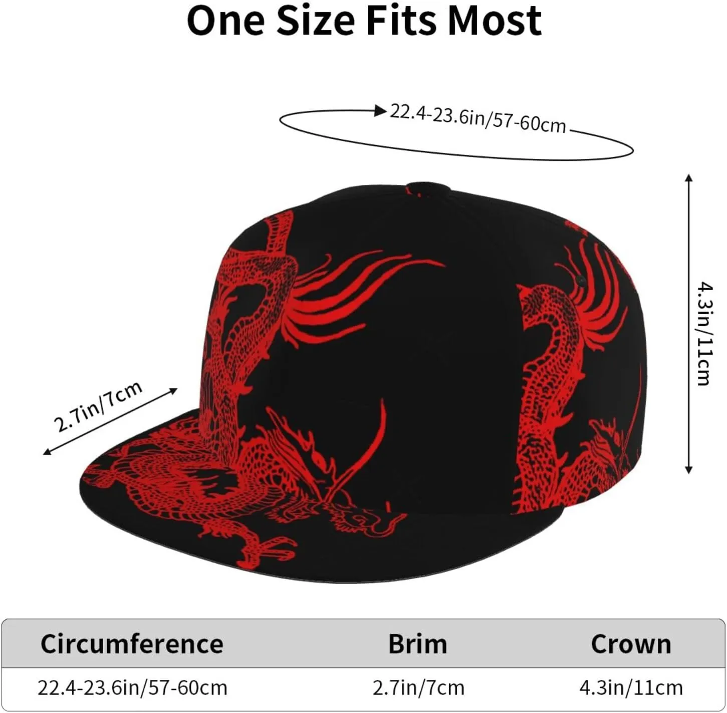 Dragon Cap Cool Baseball Hats Mens Sun Hat Adjustable Men Baseball Cap Dragon Hats