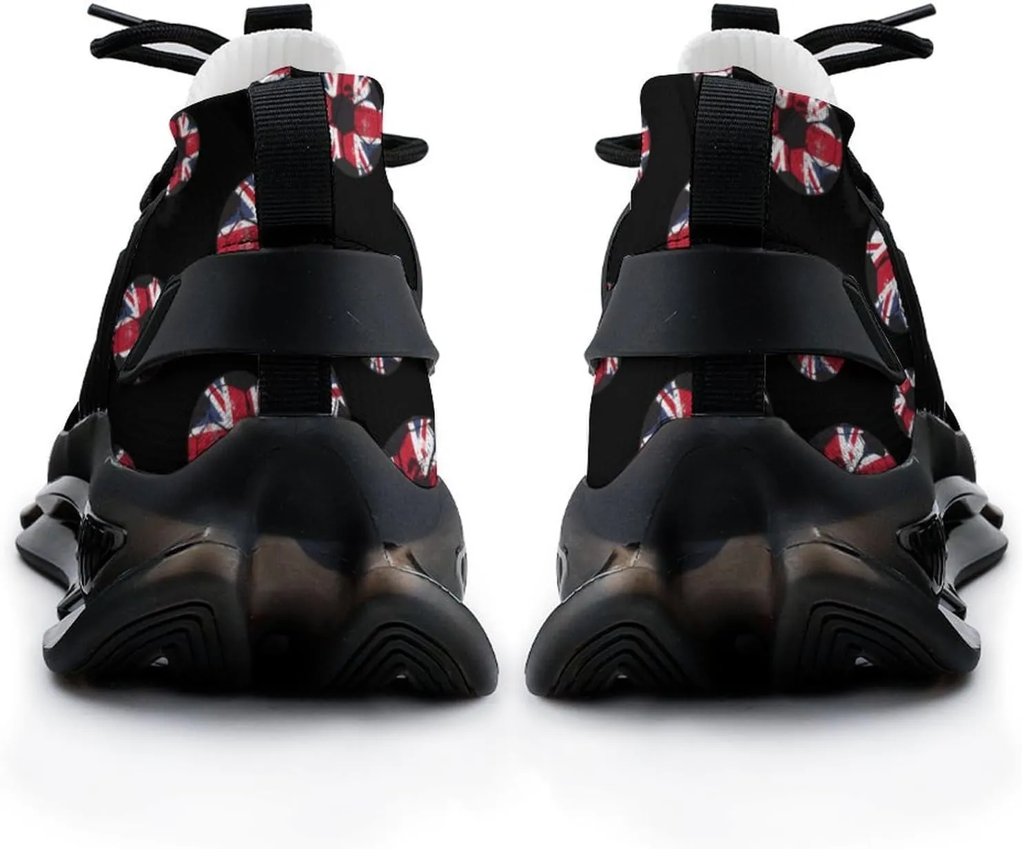 English Flag Soccer Football Men's Running Shoes Lightweight Walking Shoe Breathable Sneaker