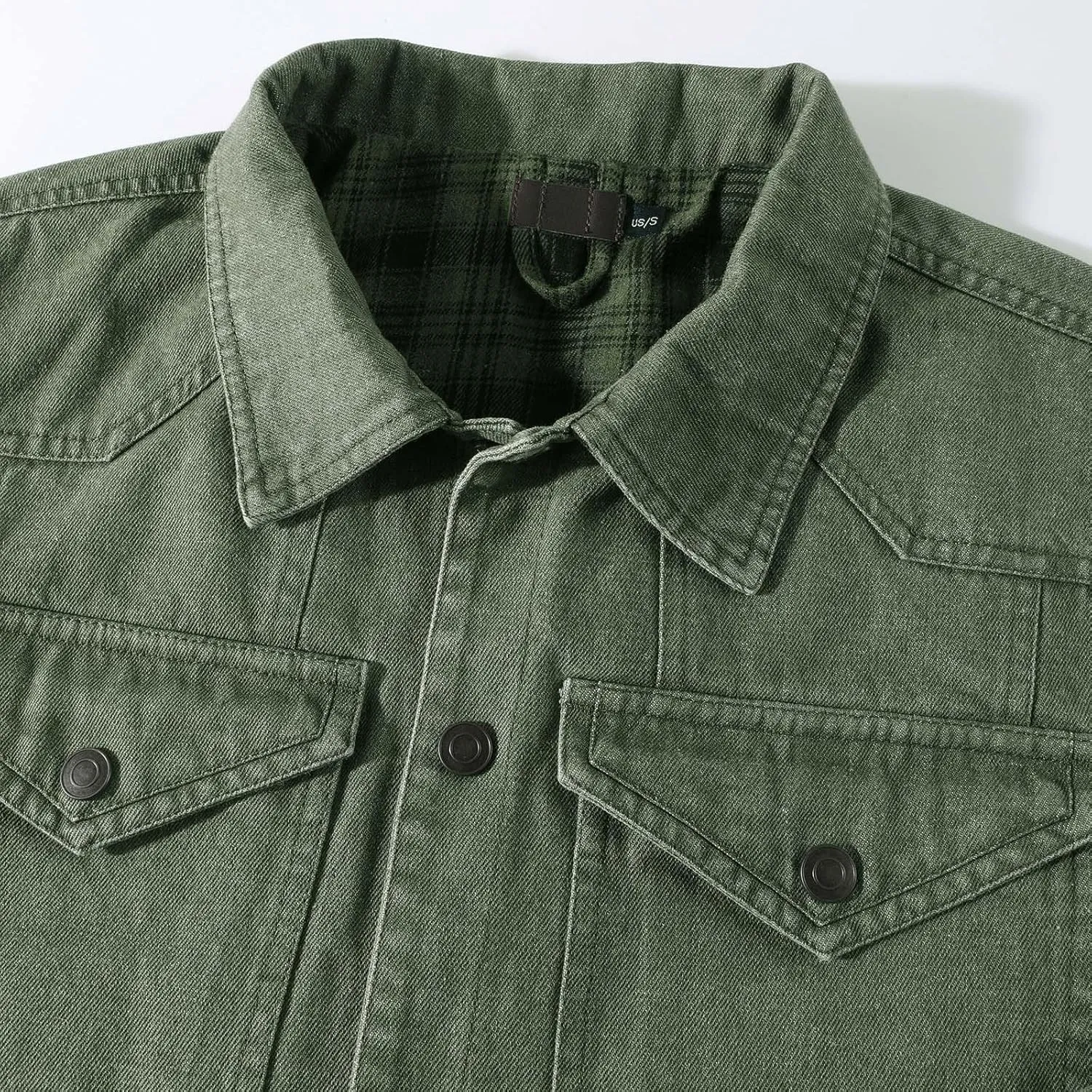 Fashion Mens Denim Trucker Jackets Regular Fit Casual Lapel Jean Jacket Long Sleeve Cowboy Coat Outwear Pocket Front