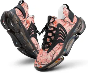 Fox Cherry Flowers Blossoming Men's Running Shoes Lightweight Walking Shoe Breathable Sneaker