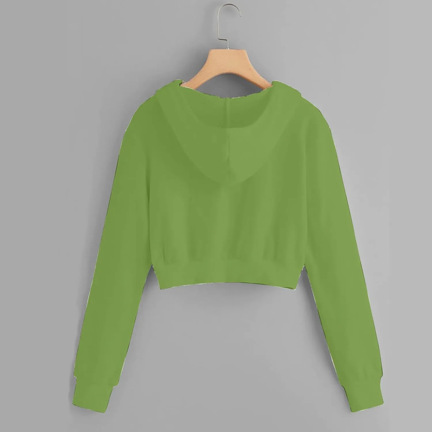 Full Zip Up Hoodie Women Lightweight Long Sleeve Crop Tops Womens Cute Cropped Hoodies Fall Sweatshirt