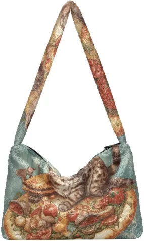 GAIGEO Cat Butterfly Ears in Backlight Forest Womens Shoulder Handbags, Handbags Shoulder Bags Women, Womens Outdoor Bag
