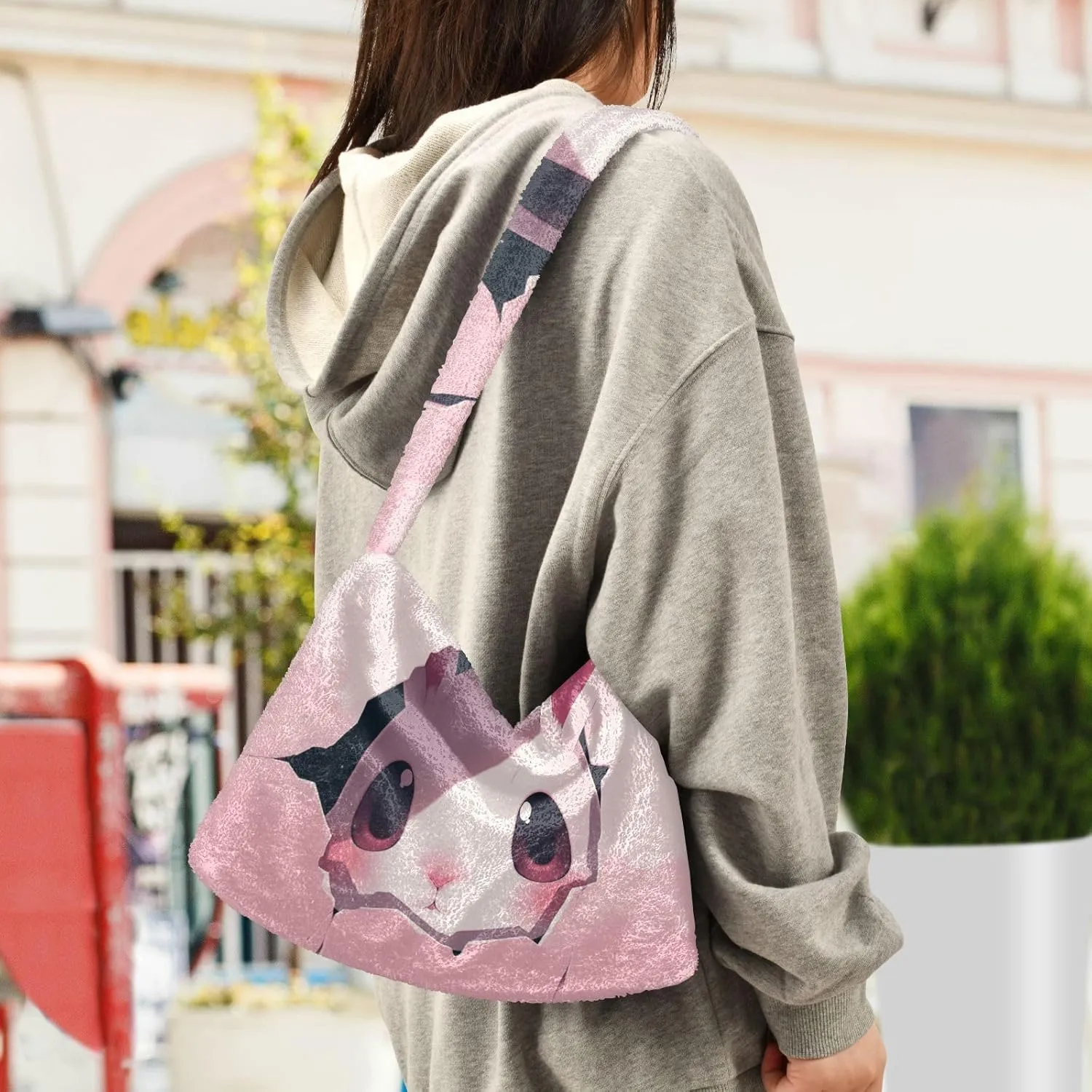 GAIGEO Cat Butterfly Ears in Backlight Forest Womens Shoulder Handbags, Handbags Shoulder Bags Women, Womens Outdoor Bag