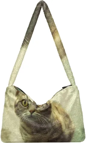 GAIGEO Cat Butterfly Ears in Backlight Forest Womens Shoulder Handbags, Handbags Shoulder Bags Women, Womens Outdoor Bag
