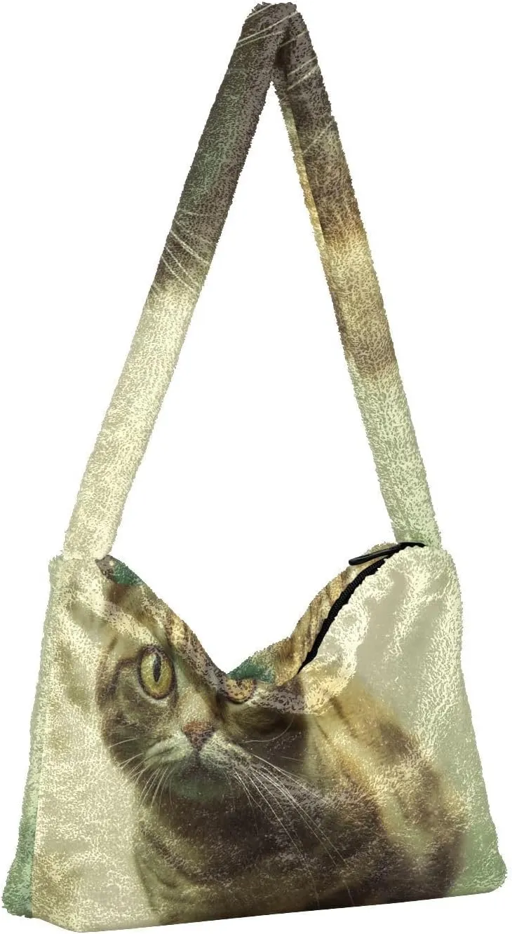 GAIGEO Cat Butterfly Ears in Backlight Forest Womens Shoulder Handbags, Handbags Shoulder Bags Women, Womens Outdoor Bag