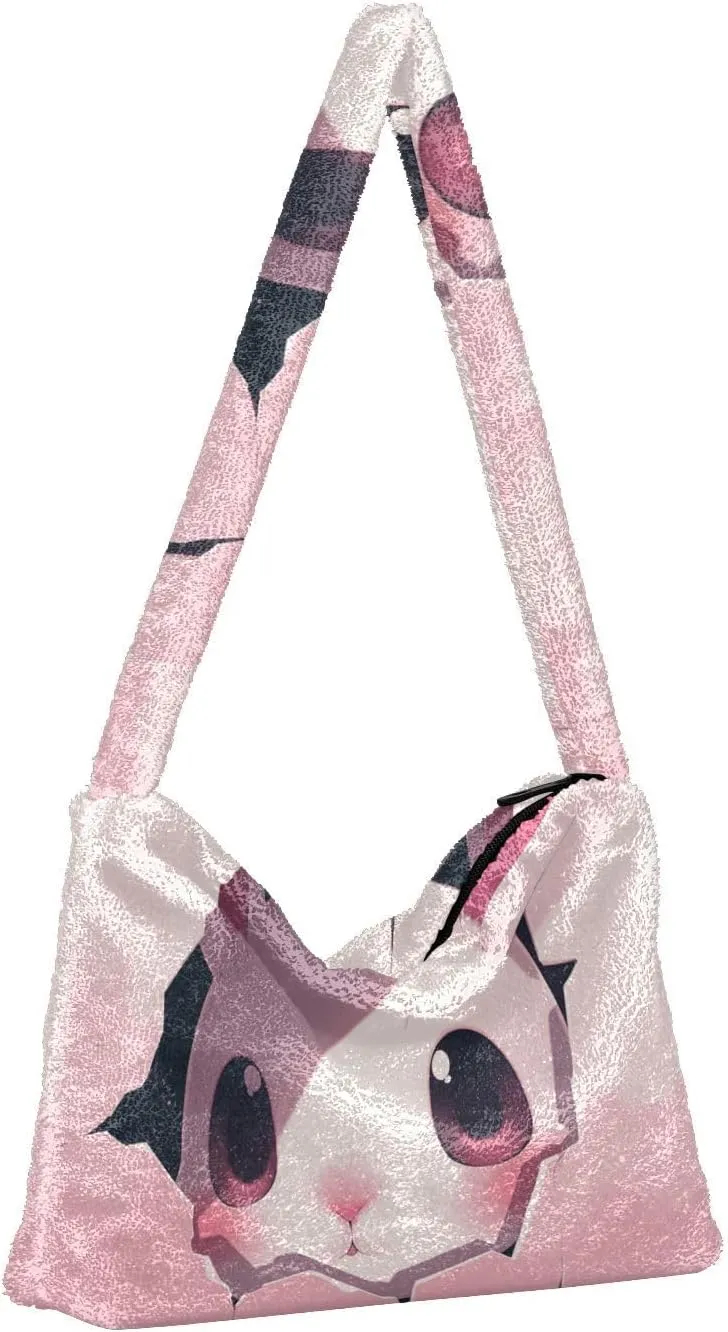 GAIGEO Cat Butterfly Ears in Backlight Forest Womens Shoulder Handbags, Handbags Shoulder Bags Women, Womens Outdoor Bag