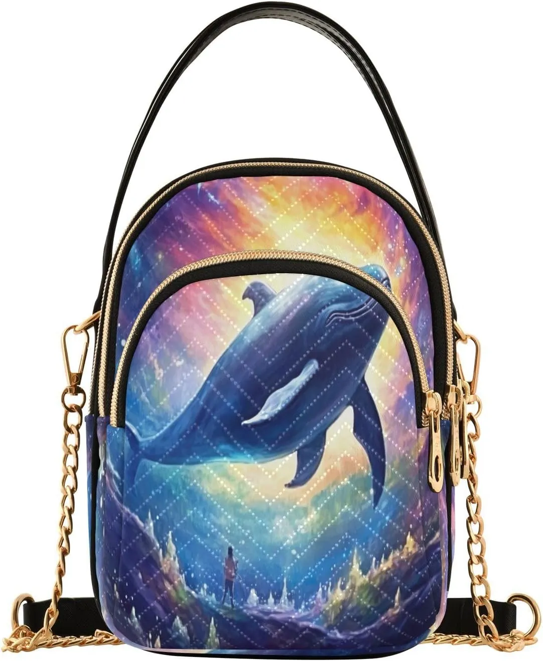 GAIGEO Food Items Shoulder Handbag, Small Shoulder Handbag, Shoulder Bags for Women Trendy