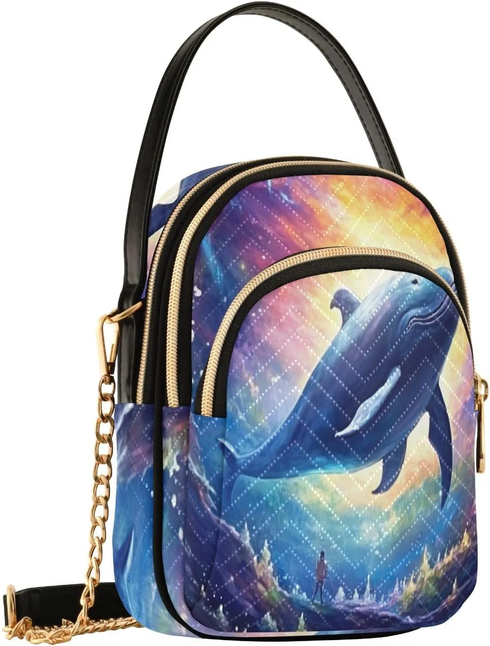 GAIGEO Food Items Shoulder Handbag, Small Shoulder Handbag, Shoulder Bags for Women Trendy