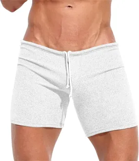 GOKKILRW Mens Shorts Gym Workout Breathable Stretchy Boxer Trunks Casual Athletic Shorts Summer Skinny Sexy Underpants 3 Inch