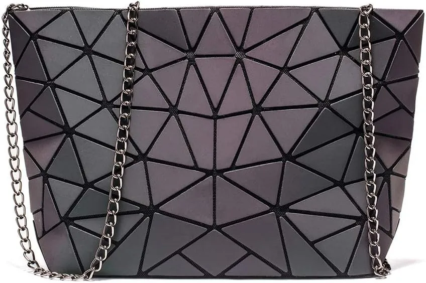 Handbags Womens Geometric Luminous Purse bags Ladies Top Handle Satchel Bags