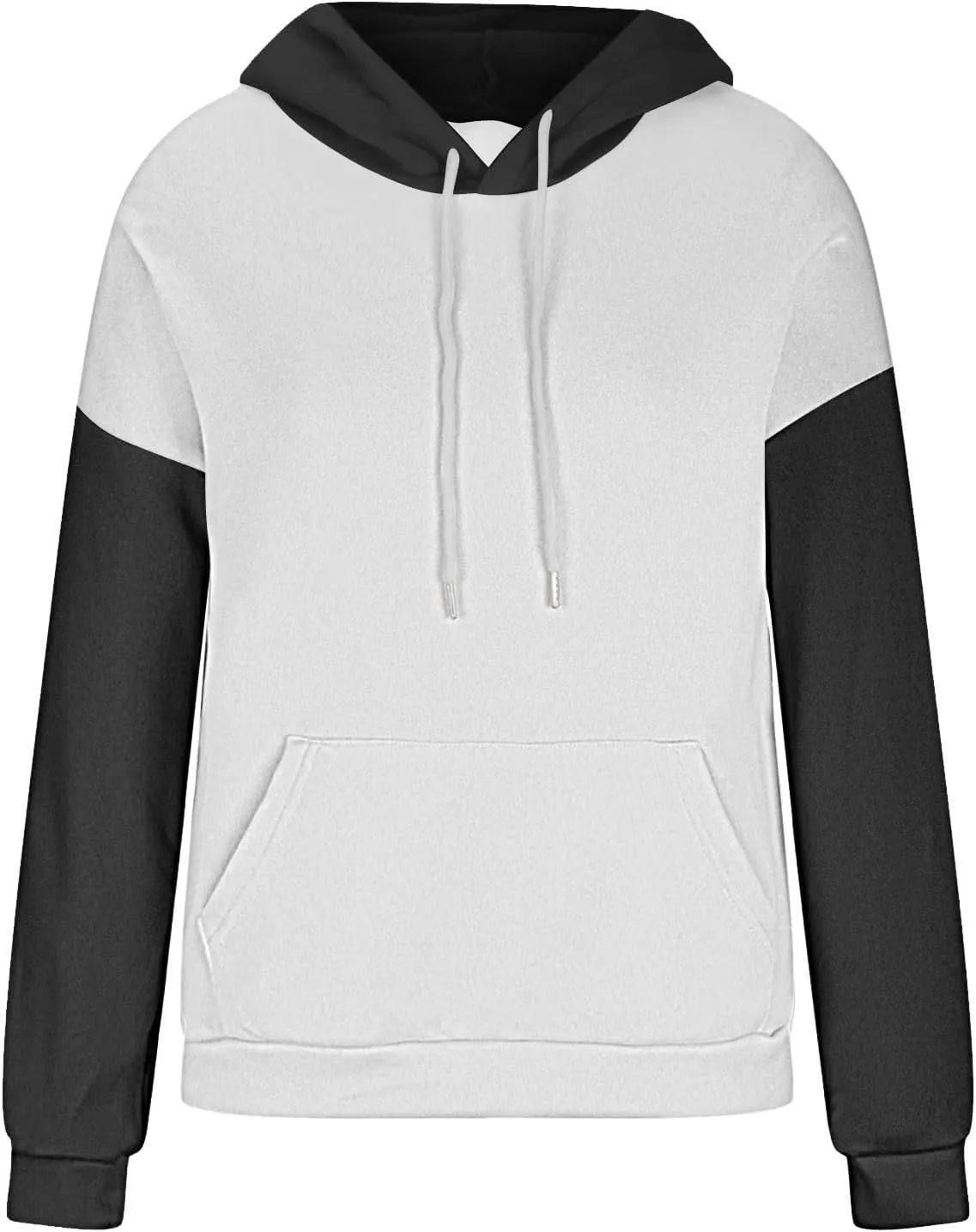 HGps8w Womens Colorblock Hoodies Sweatshirt Loose Drawstring Casual 2025 Fall Winter Pullovers Tops with Pocket