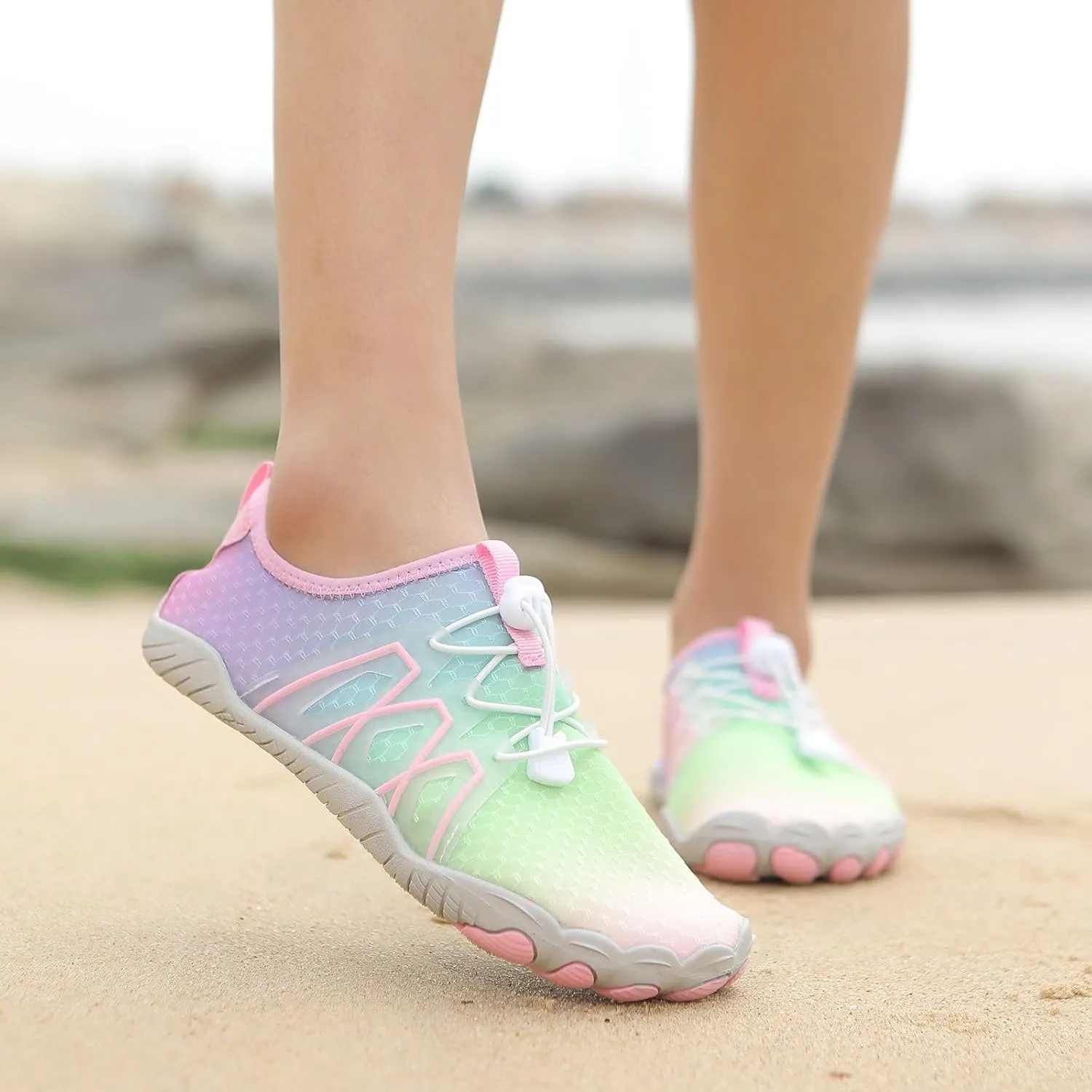 Hiking Footwear for Women Men Lightweight Healthy & Non-Slip Pro Water Shoes,Wide Toe Box & Non-Slip Fashion Trail Hike Comfortwear,Breathable Zero Drop Surf Footwear Comfortwear
