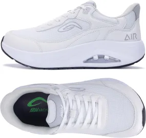 IIV Wide Toe Box Shoes for Men | Arch Support Walking Tennis Sneakers | Orthotic Shoes for Bunions, Plantar Fasciitis, Standing All Day
