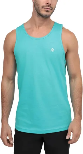 INTO THE AM Premium Basic Tank Tops for Men - Beach Workout Muscle Tanks S - 2XL