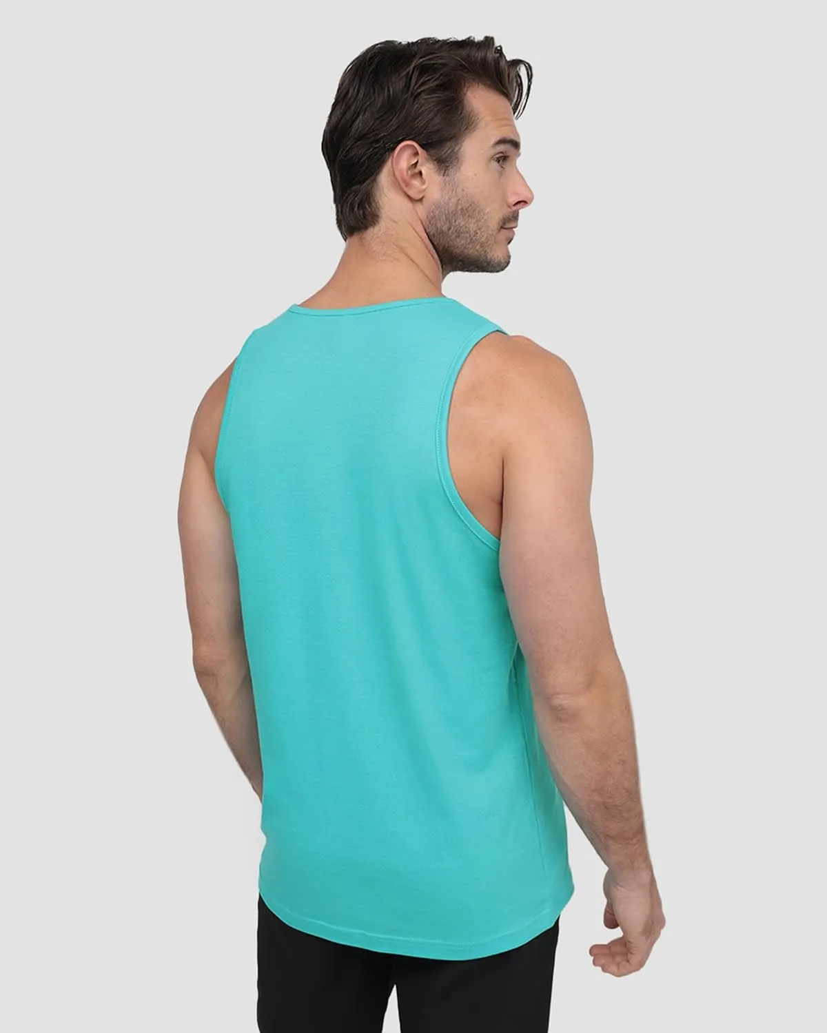 INTO THE AM Premium Basic Tank Tops for Men - Beach Workout Muscle Tanks S - 2XL