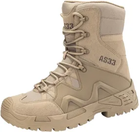Kervaky Men's military tactical boots work boots desert boots durable boots hiking boots combat boots outdoor boots lightweight boots