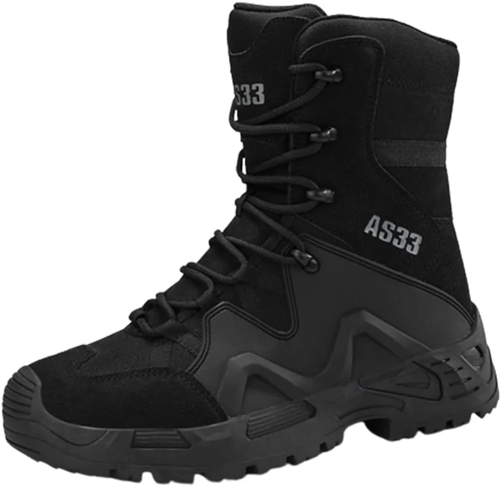 Kervaky Men's military tactical boots work boots desert boots durable boots hiking boots combat boots outdoor boots lightweight boots
