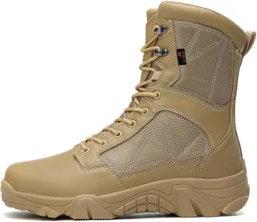 Kervaky Men's tactical boots military combat boots work boots durable boots hiking boots lightweight boots desert boots