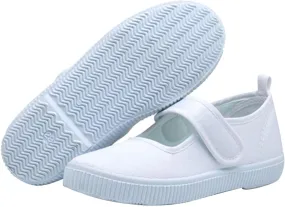 Kids Sneakers Kid's Classic Slip On Canvas Shoes Girls White Sneaker Tennis Shoes Light Weight Comfortable Causal Shoes