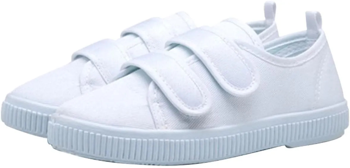 Kids Sneakers Kid's Classic Slip On Canvas Shoes Girls White Sneaker Tennis Shoes Light Weight Comfortable Causal Shoes