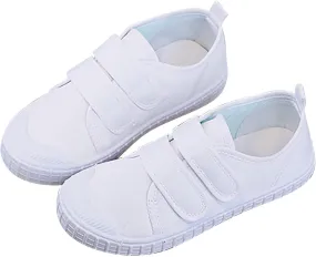 Kids Sneakers Kid's Classic Slip On Canvas Shoes Girls White Sneaker Tennis Shoes Light Weight Comfortable Causal Shoes